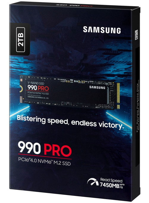 SSD накопитель Samsung 990 Pro 2TB NVMe, M.2 (MZ-V9P2T0BW)