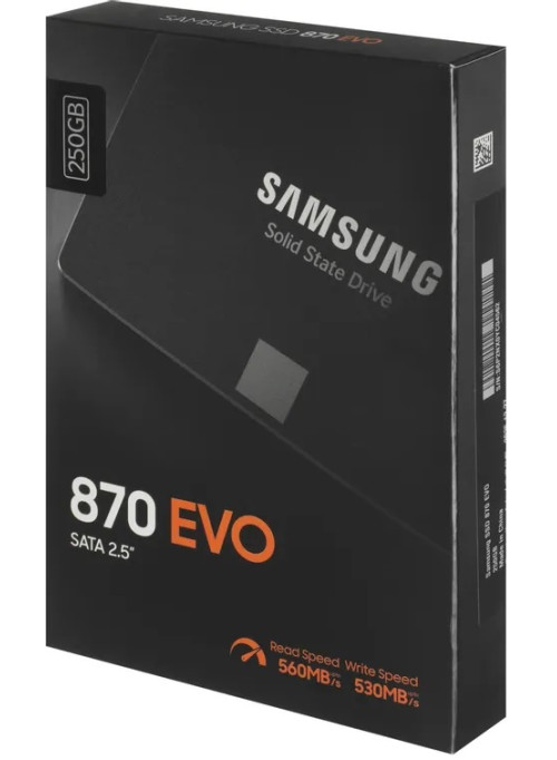 SSD накопитель Samsung 870 EVO 250 ГБ 2.5 SATA (MZ-77E250BW)