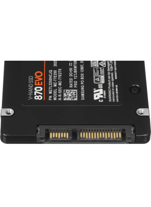 SSD накопитель Samsung 870 EVO 250 ГБ 2.5 SATA (MZ-77E250BW)