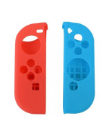 Силиконовые чехлы для 2-х контроллеров Joy-Con (красный и голубой) (Nintendo Switch)
