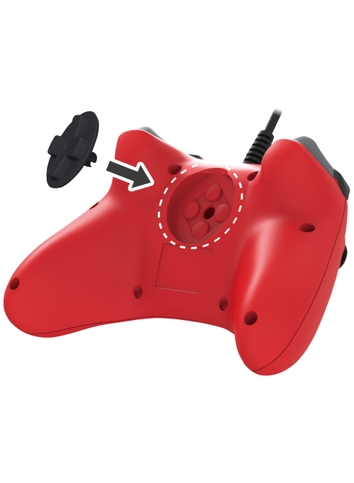 Геймпад проводной Hori HORIPAD Red (красный) (NSW-156U) (Nintendo Switch)