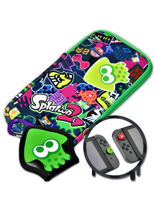 Набор аксессуаров HORI Splatoon 2 (Splat pack) (NSW-048U) для Nintendo Switch