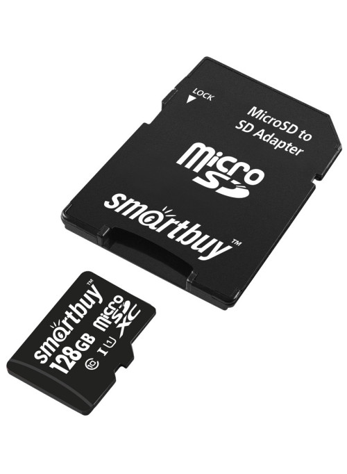 Карта памяти SmartBuy microSDHC Class 10 UHS-I U1 128GB + SD adapter