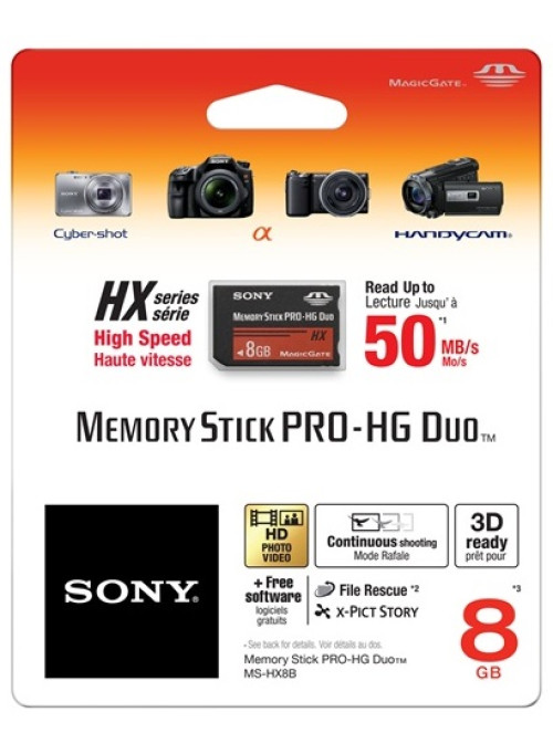 Карта памяти Sony Memory Stick PRO-HG DUO 8GB