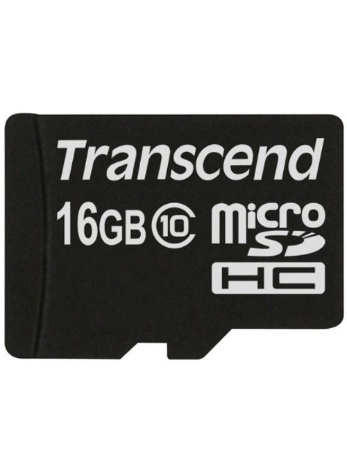 Карта памяти Transcend Premium microSDHC UHS-I 16Gb Class 10 + SD adapter