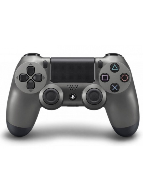 Джойстик беспроводной Sony DualShock 4 Steel Black (тёмно-серый) (PS4)