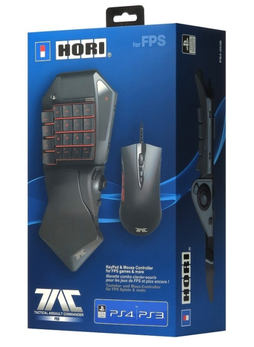Игровая мышь и Кейпад Hori T.A.C.4 PRO (PS4/PS3/PC)