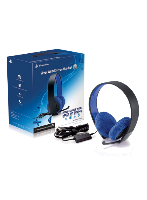 Гарнитура Silver Wired Stereo Headset (PS3)