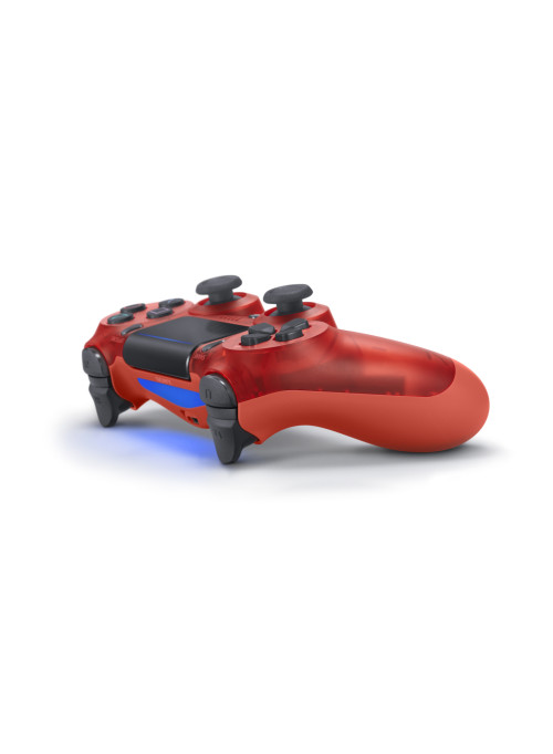 Джойстик беспроводной Sony DualShock 4 v2 Crystal Red (прозрачно-красный) (PS4)