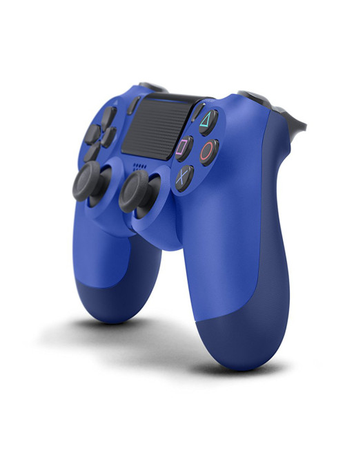 Джойстик беспроводной Sony DualShock 4 v2 Wave Blue (синий) (PS4)