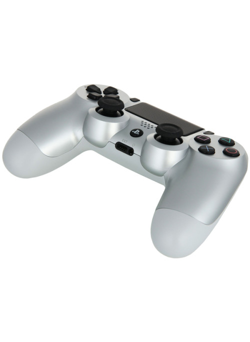 Джойстик беспроводной Sony DualShock 4 v2 Silver (серебряный) (PS4)