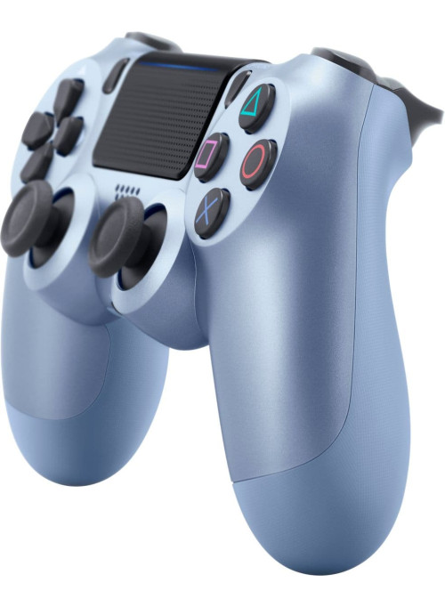 Джойстик беспроводной Sony DualShock 4 v2 Titanium Blue (Титановый голубой) (PS4)