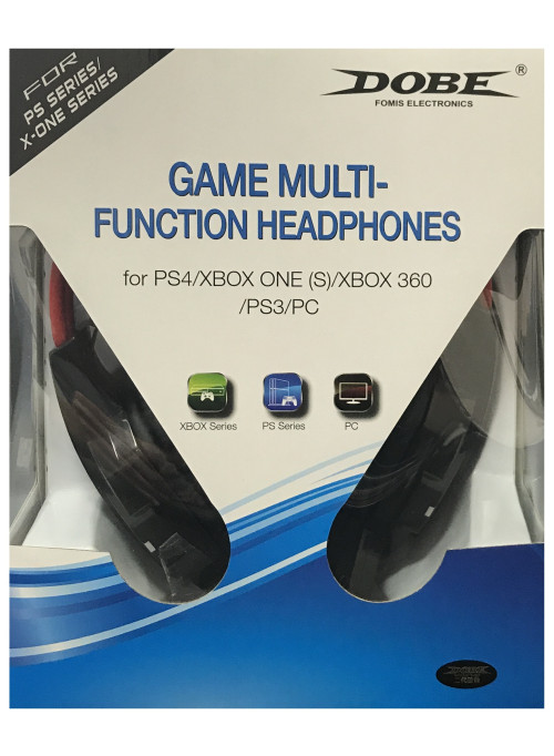 Гарнитура проводная Dobe Game Multi-Function Headphones 5 в 1 для PS3/PS4/Xbox360 / XboxOne/PC (TY-836)