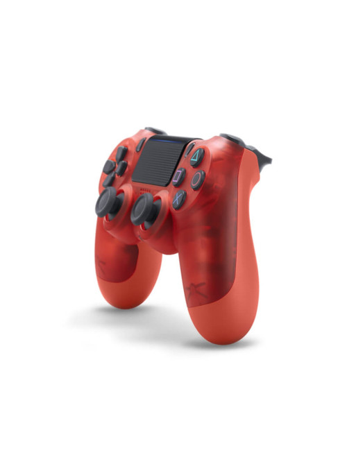 Джойстик беспроводной Sony DualShock 4 v2 Crystal Red (прозрачно-красный) (PS4)