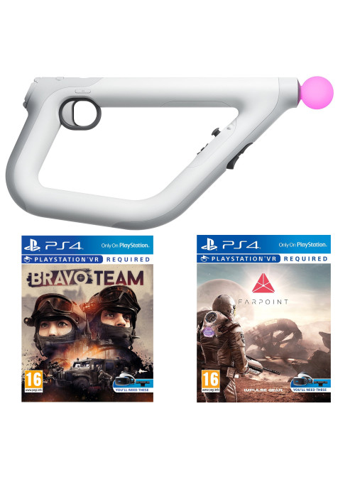 Bravo Team + Farpoint VR + Контроллер Aim Controller (PS4)