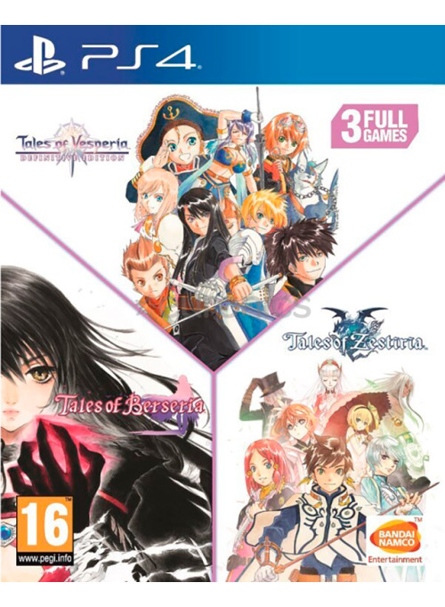 Tales of Vesperia: Definitive Edition + Tales of Berseria + Tales of Zestiria Compilation (PS4)