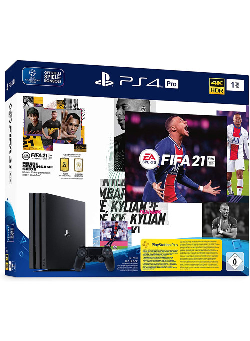 Игровая приставка Sony PlayStation 4 Pro 1Tb Black (CUH-7216B) + Игра FIFA 21