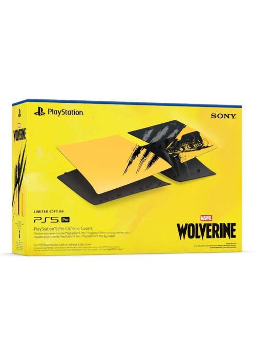 Сменная панель корпуса PlayStation Faceplate Limited Edition (Marvel’s Wolverine Battle Yellow) для PS5 Pro
