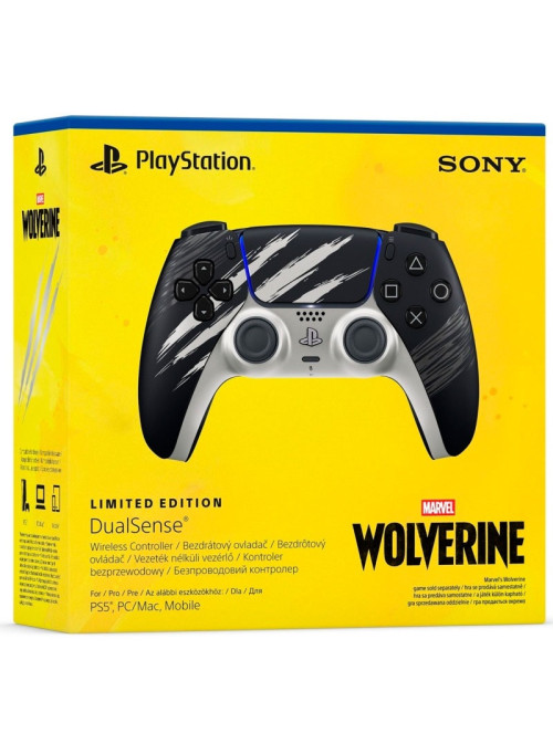 Геймпад беспроводной Sony DualSense Limited Edition (Marvel’s Wolverine Adamantium) (PS5)