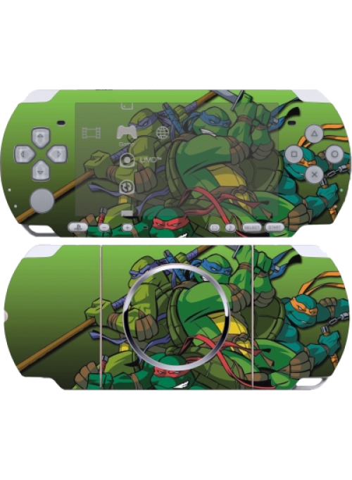 Наклейка PSP 3000 Черепашки ниндзя (PSP)