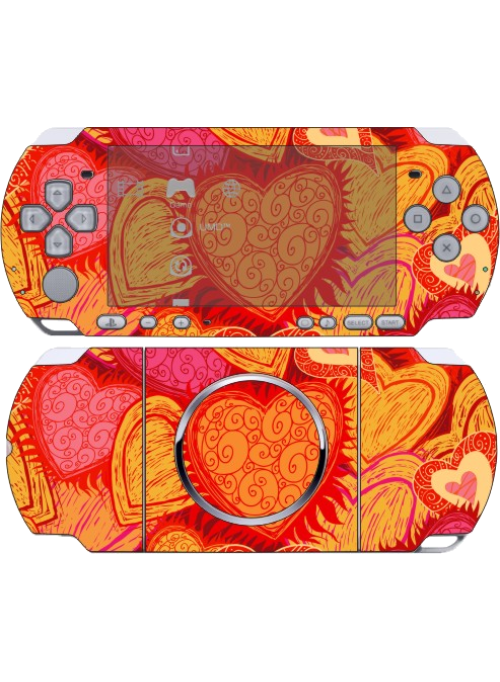 Наклейка PSP 3000 Сердце v.01 (PSP)