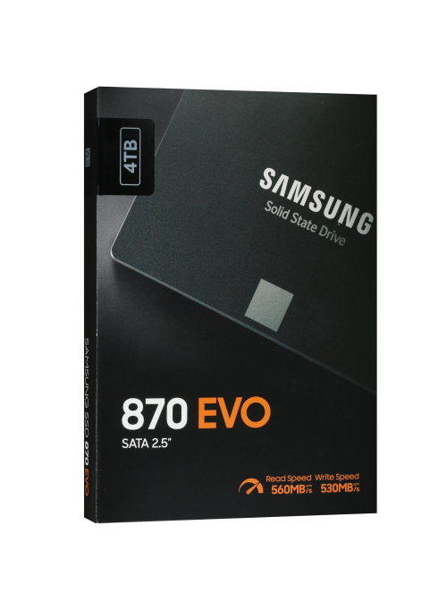 SSD накопитель Samsung 870 EVO 4 ТБ 2.5 SATA (MZ-77E4T0BW)