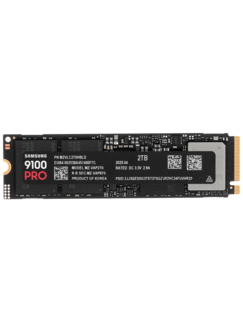 SSD накопитель Samsung 9100 2TB PCIe 5.0 x4 NVMe, M.2 (MZ-VAP2T0BW)