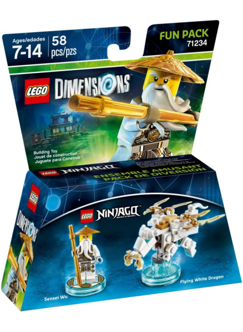 LEGO Dimensions Fun Pack (71234) - Lego Ninjago: Masters of Spinjitzu (Sensei Wu, Flying White Dragon)