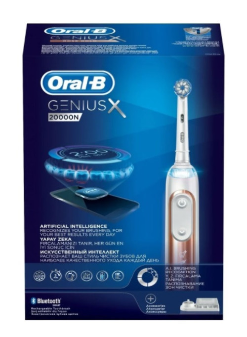 Электрическая зубная щетка Braun Oral-B Genius X 20000N D706.515.6X Rose Gold