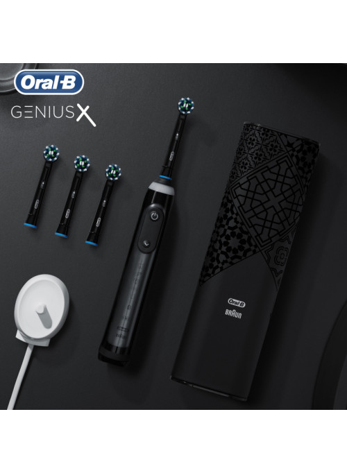 Электрическая зубная щетка Oral-B Genius X 20000N Luxe Edition, серый антрацит