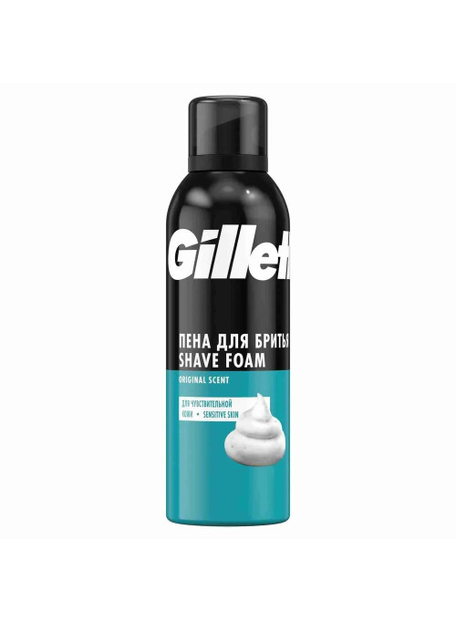 Gillette Classic Sensitive Пена Для Бритья Для Мужчин 200 мл Gillette Classic Sensitive Пена Для Бритья Для Мужчин 200 мл
