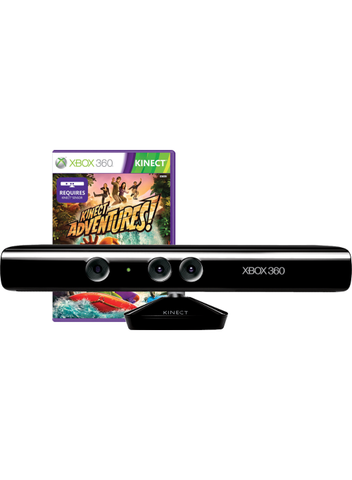 Сенсор Kinect из комплекта + Kinect Adventures (Xbox 360)