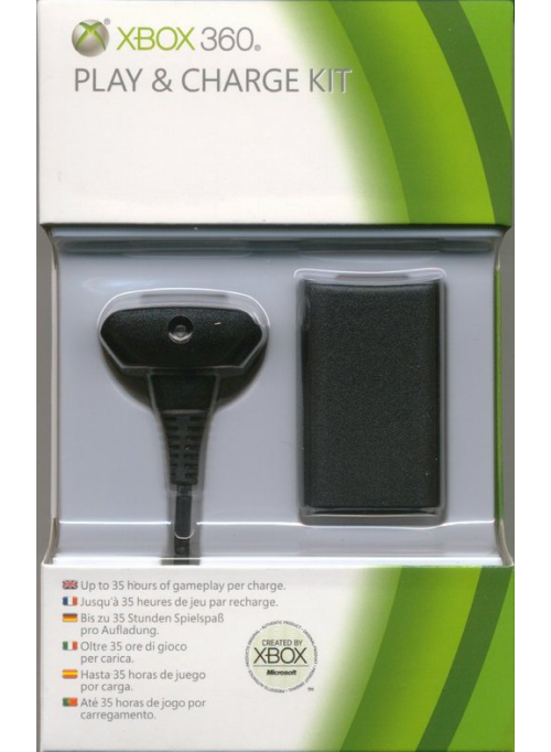 Комплект зарядный Play & Charge Kit Original (Xbox 360)