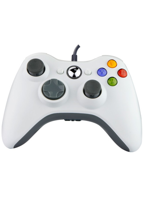 Геймпад проводной Controller White Белый (Xbox 360)