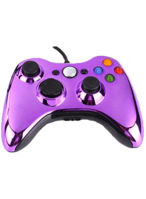 Геймпад проводной Controller Chrome Purple (Хром Фиолетовый) (Xbox 360)
