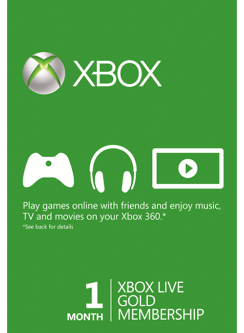 Xbox LIVE Gold 1 месяц (Пробная) Карта подписки