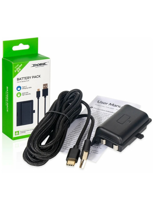 Аккумулятор для геймпада + кабель зарядки черный Dobe Black (TYX-0633) (Xbox Series X|S)