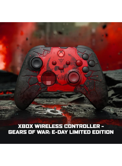 Геймпад беспроводной Microsoft Xbox One/Series X|S Wireless Controller Gears of War: E-Day Limited Edition (черный/красный)