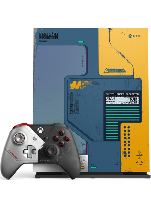 Игровая приставка Microsoft Xbox One X 1TB Cyberpunk 2077 Limited Edition + игра Cyberpunk 2077